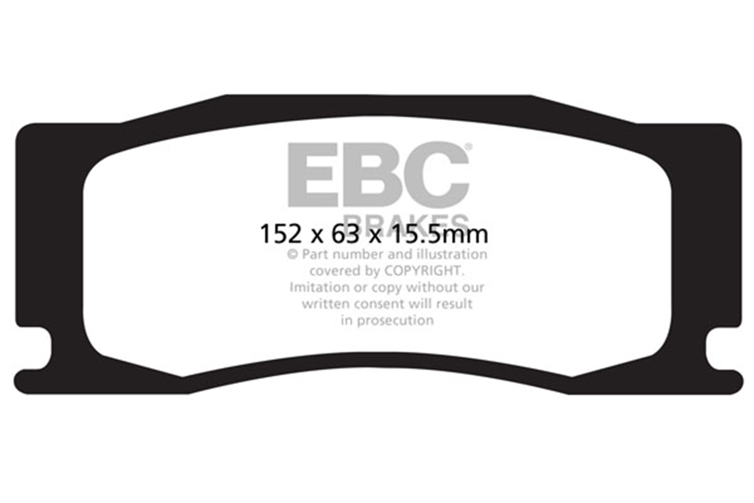 EBC DP42111R - 08-09 Jaguar XKR 4.2 Supercharged (Portfolio) Yellowstuff Front Brake Pads