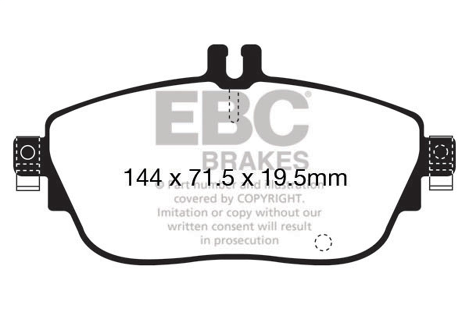 EBC DP42165R - 13+ Mercedes-Benz CLA250 2.0 Turbo Yellowstuff Front Brake Pads