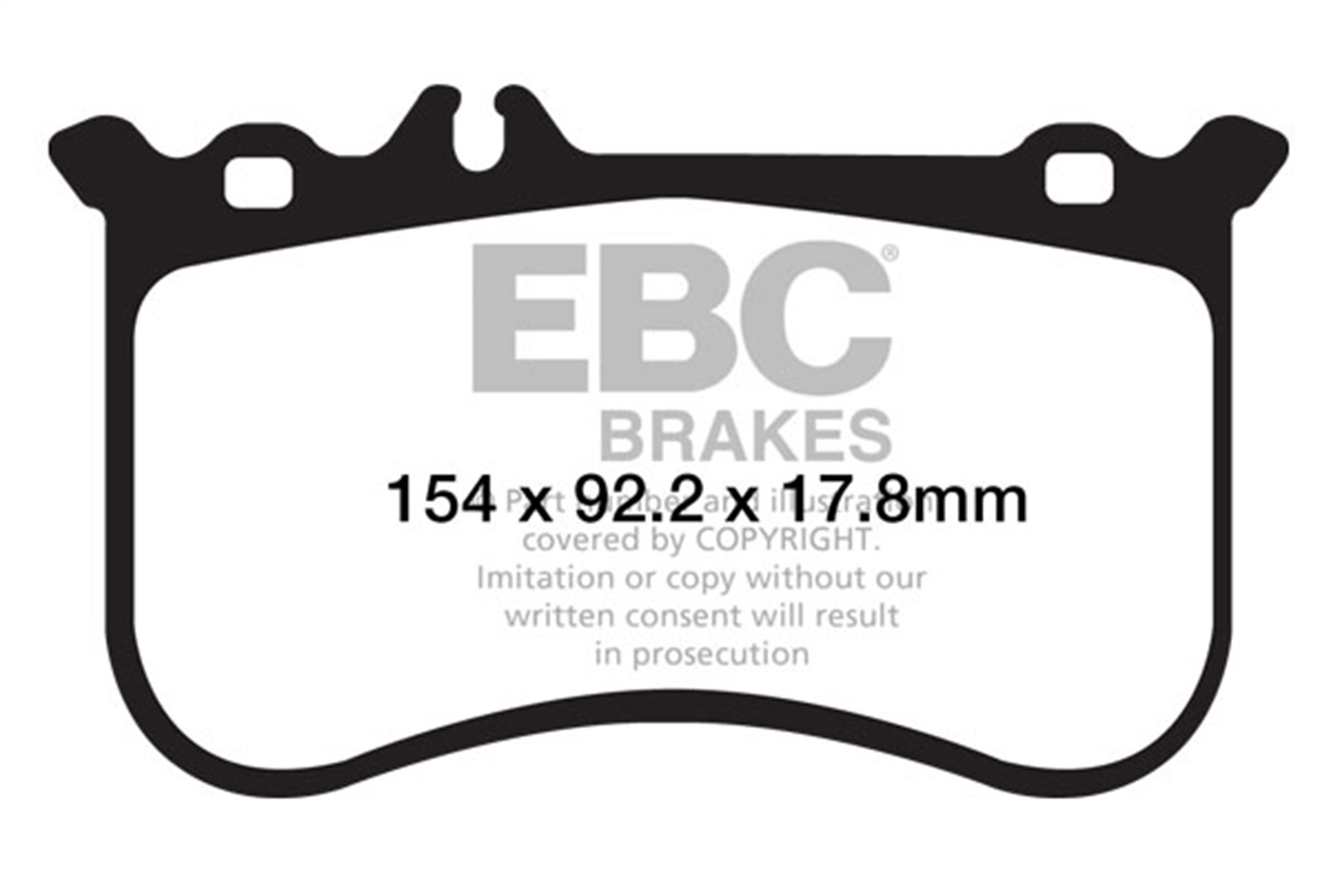EBC DP42138R - 10-11 Mercedes-Benz CL550 5.5 AMG Sport Pkg Yellowstuff Front Brake Pads
