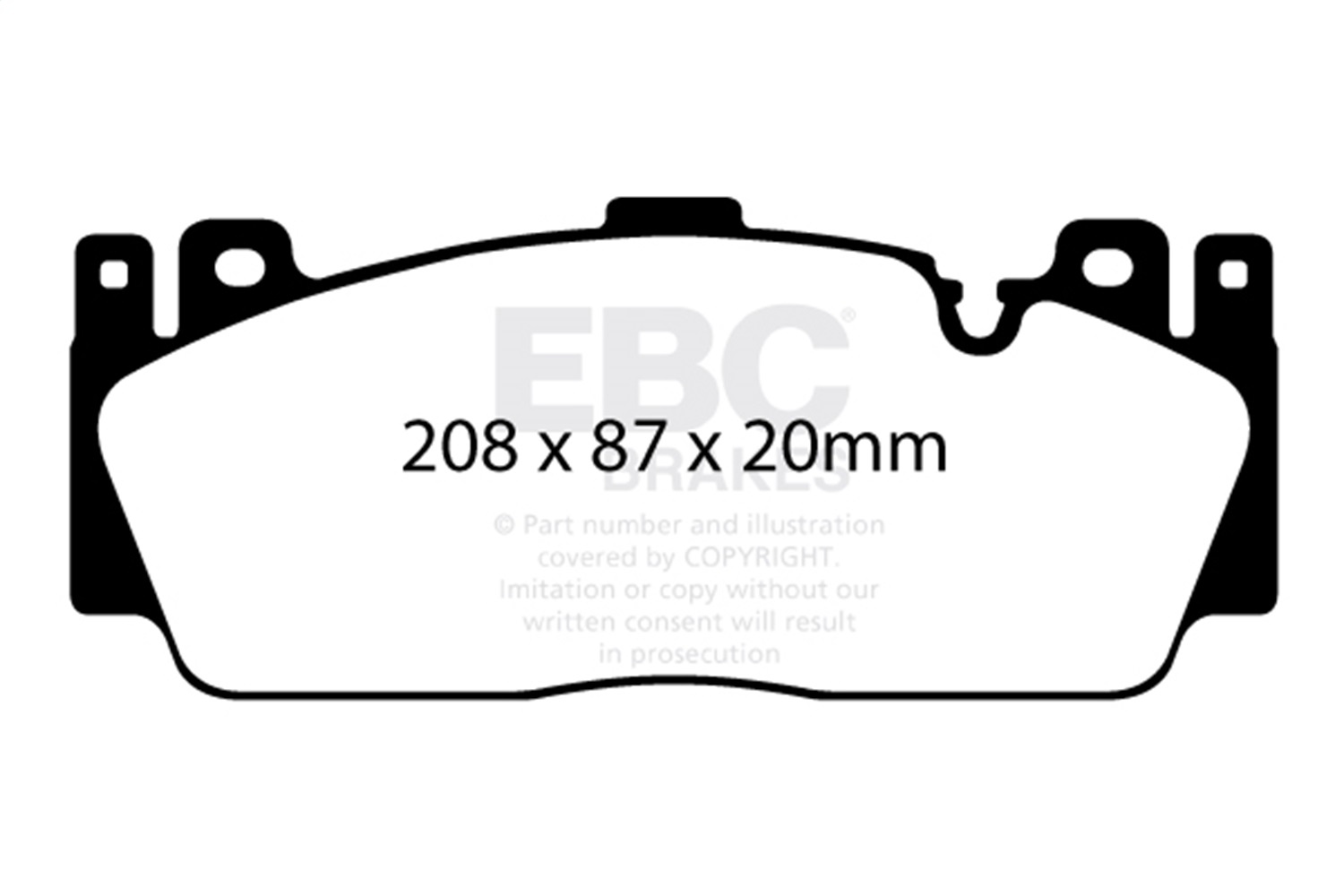 EBC DP42148R - 12+ BMW M5 4.4 Twin Turbo (F10) Yellowstuff Front Brake Pads
