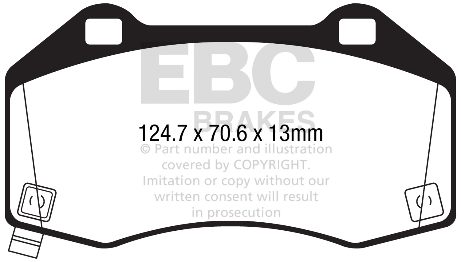EBC DP42286R - 2016+ Mazda Miata MX-5 / 17-20 Fiat 124 Spider Abarth Yellowstuff Front Brake Pads