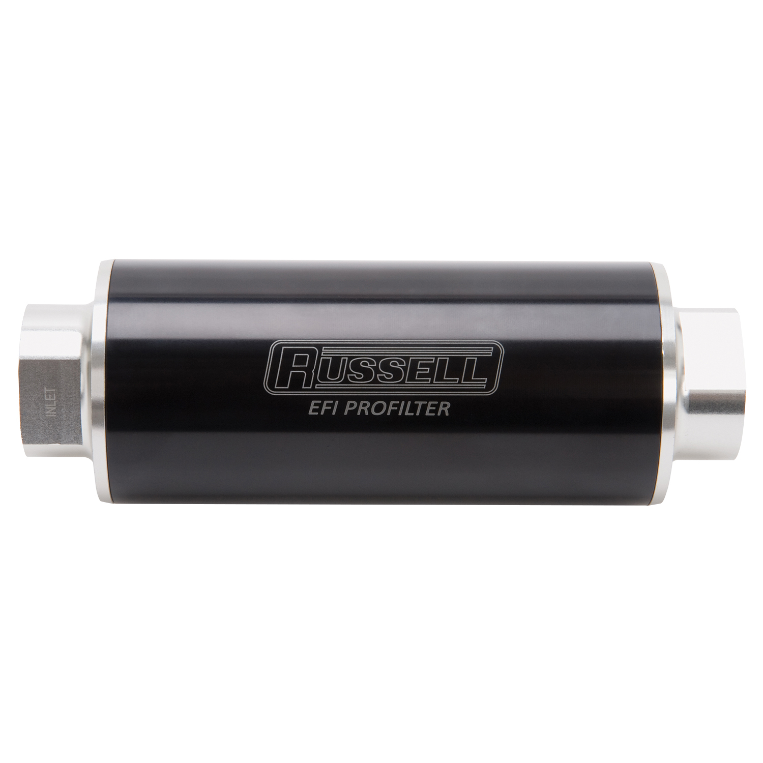 Edelbrock 649260 - FUEL FILTER 6in. PROFILTER 60 MICRON #10 AN INLET/#10 AN OUTLET BLACK/CLEAR ANODIZED