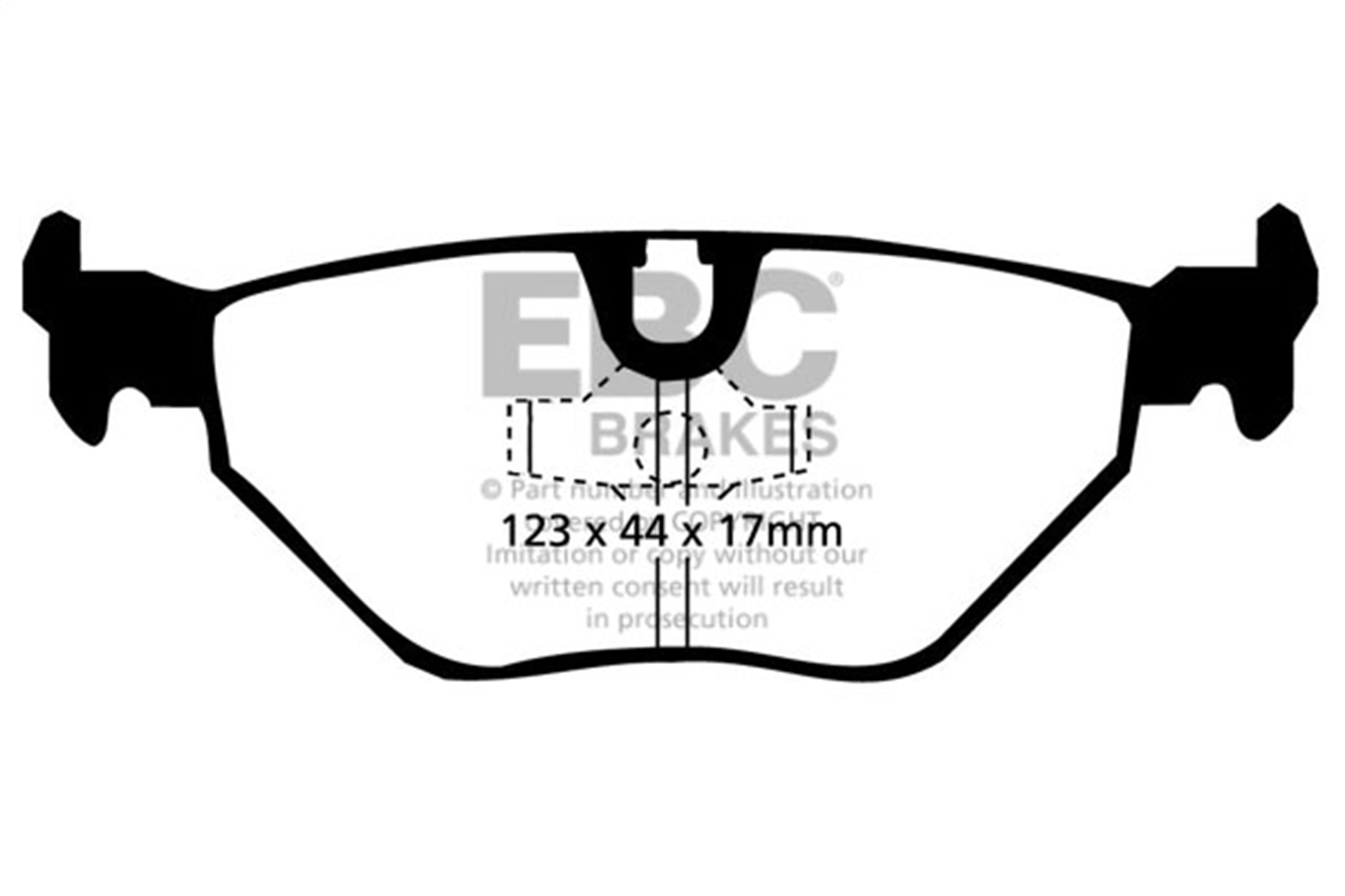 EBC DP4690R - 87-91 BMW M3 2.3 (E30) Yellowstuff Rear Brake Pads