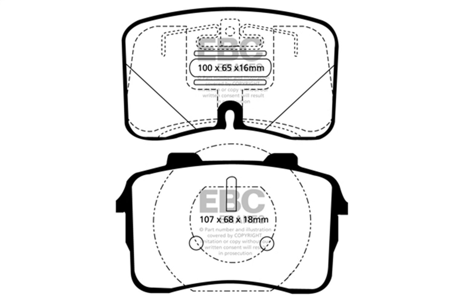 EBC DP4883R - Yellowstuff Street And Track Brake Pads