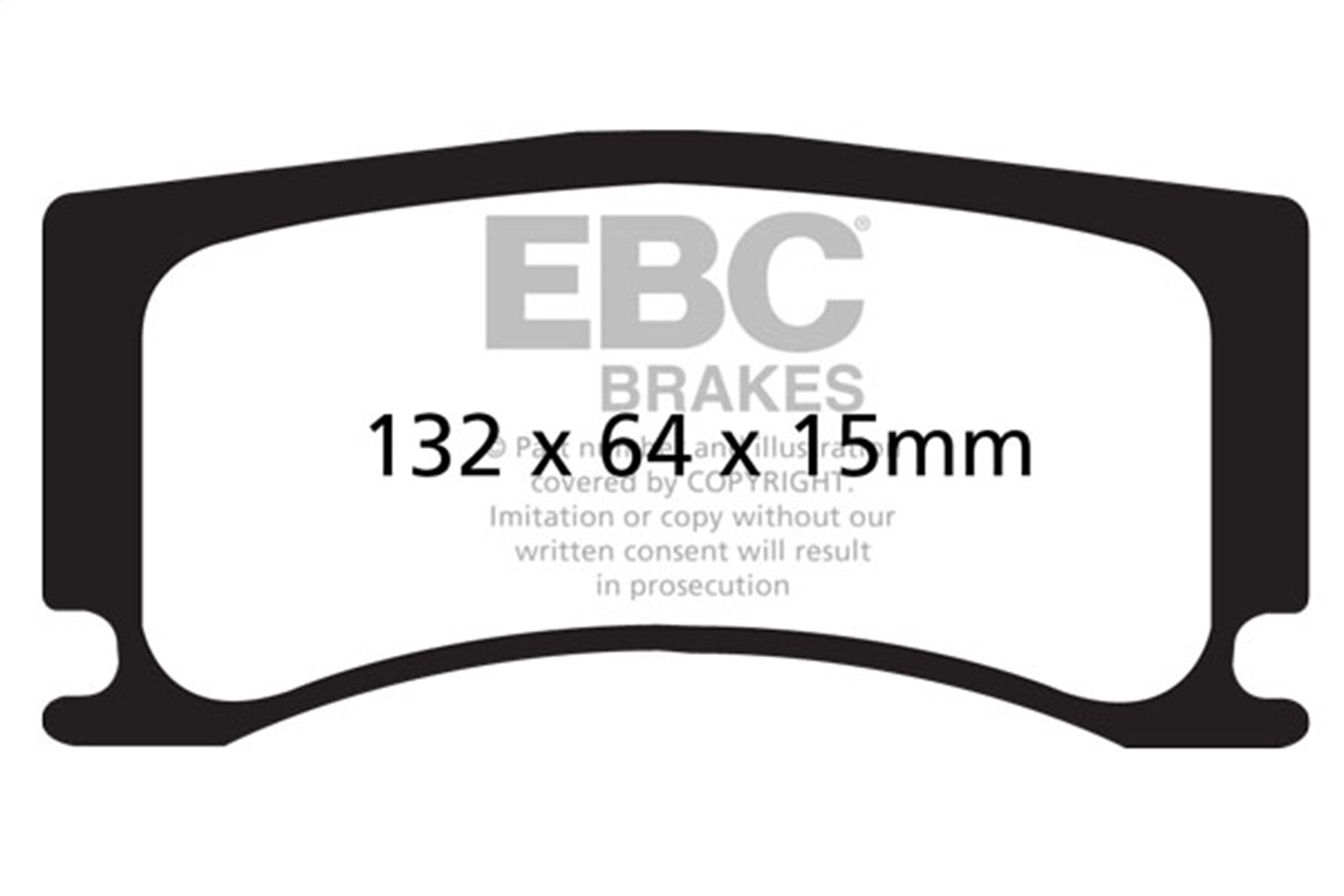 EBC DP52112NDX - 08-09 Jaguar XKR 4.2L Supercharged (Portfolio) Bluestuff Rear Brake Pads