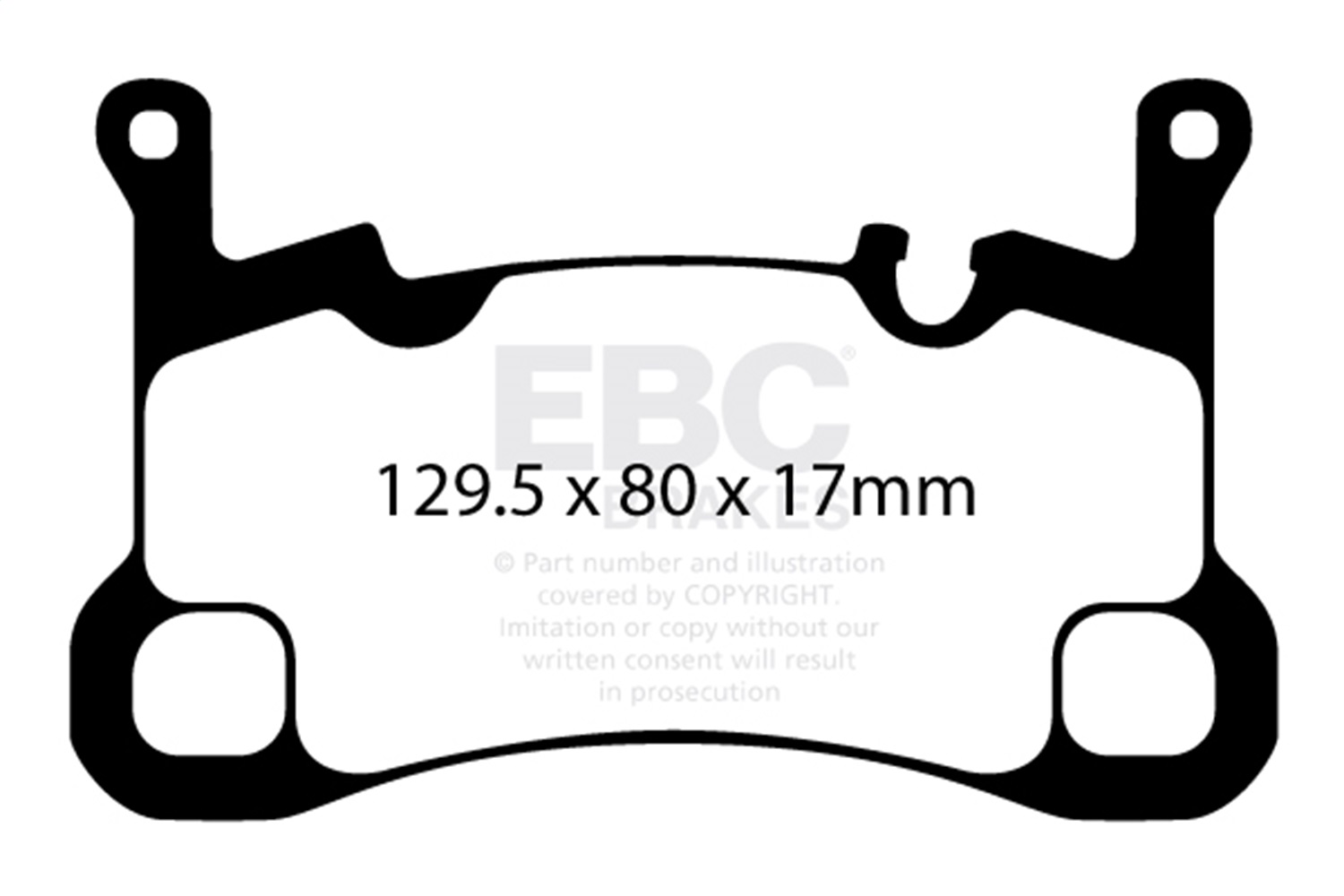 EBC DP52380NDX - 2018+ Porsche Cayenne (3rd Gen) 3.0L Turbo Bluestuff Rear Brake Pads