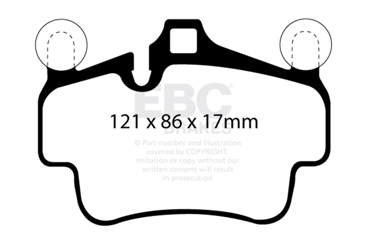EBC DP52029NDX - 07-08 Porsche 911 (997) (Cast Iron Rotor only) 3.6 Carrera 2 Bluestuff Front Brake Pads EBC DP52029NDX - 07-08 Porsche 911 (997) (Cast Iron Rotor only) 3.6 Carrera 2 Bluestuff Front Brake Pads