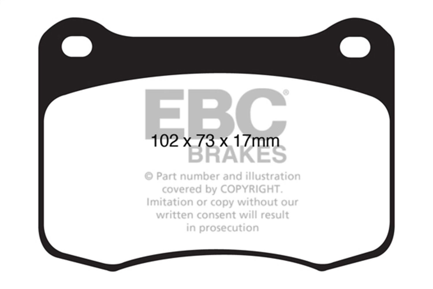 EBC DP51820NDX - 08+ Lexus IS-F 5.0 Bluestuff Rear Brake Pads