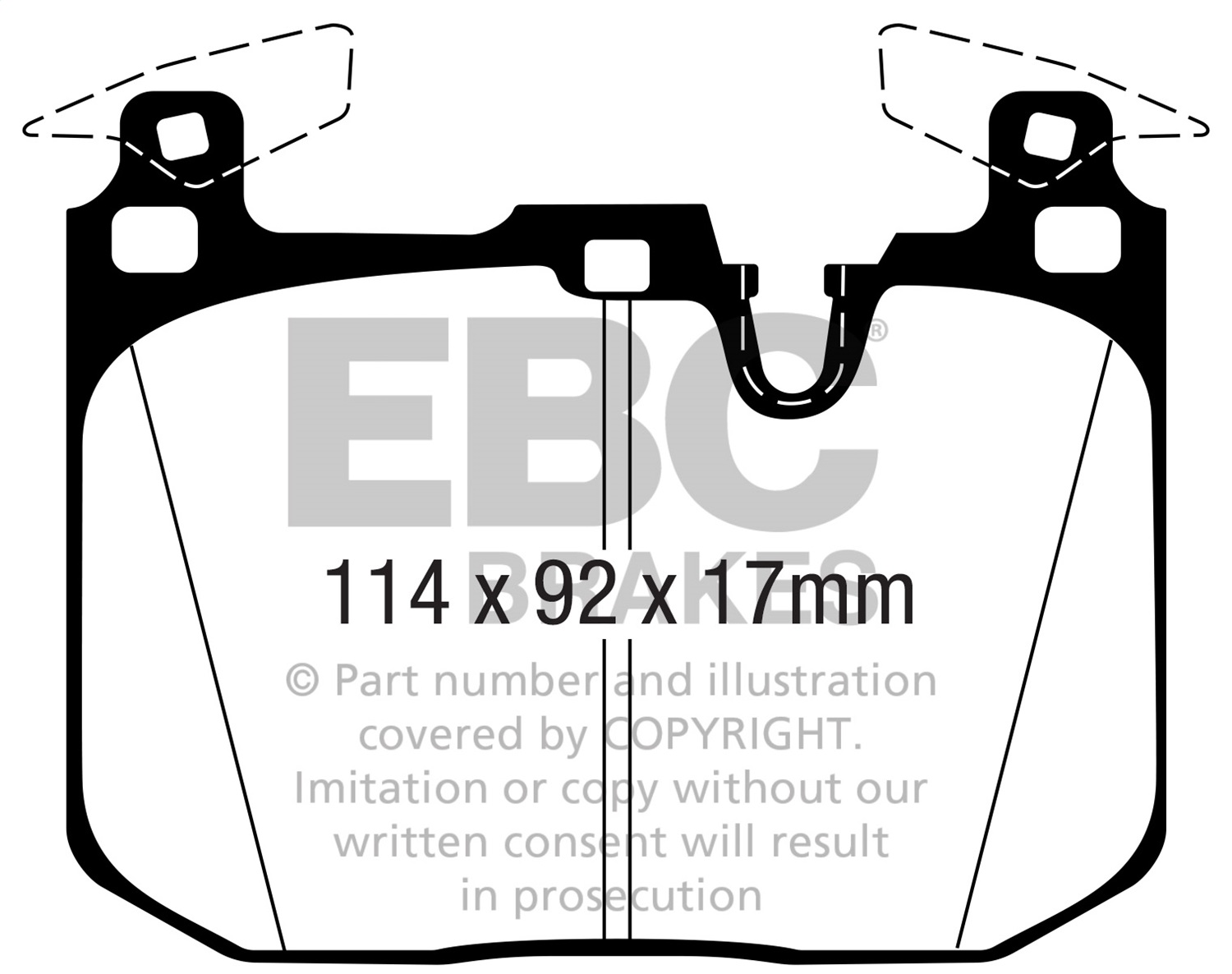 EBC DP52360NDX - 16-18 BMW M2 (F87) Bluestuff Front Brake Pads EBC DP52360NDX - 16-18 BMW M2 (F87) Bluestuff Front Brake Pads