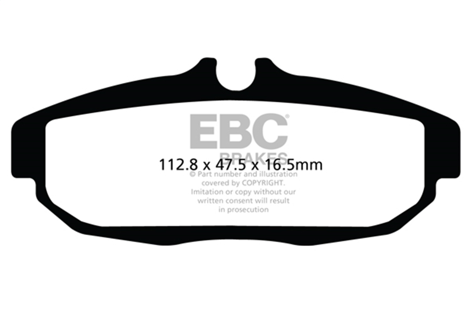 EBC DP51894NDX - 12 Ford Mustang 5.8 Supercharged (GT500) Shelby Bluestuff Rear Brake Pads