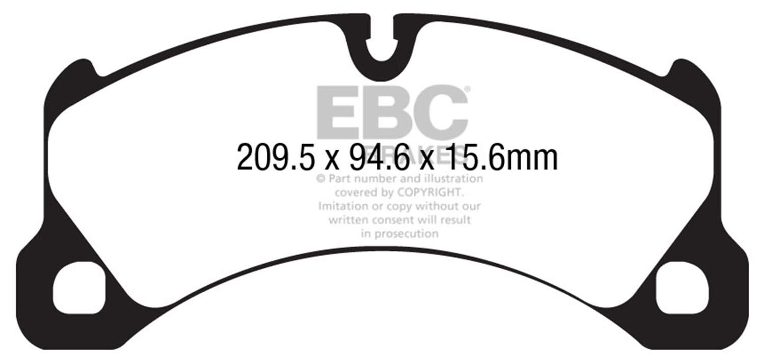 EBC DP52162NDX - 10-17 Porsche Cayenne (2nd Gen) Bluestuff Front Brake Pads