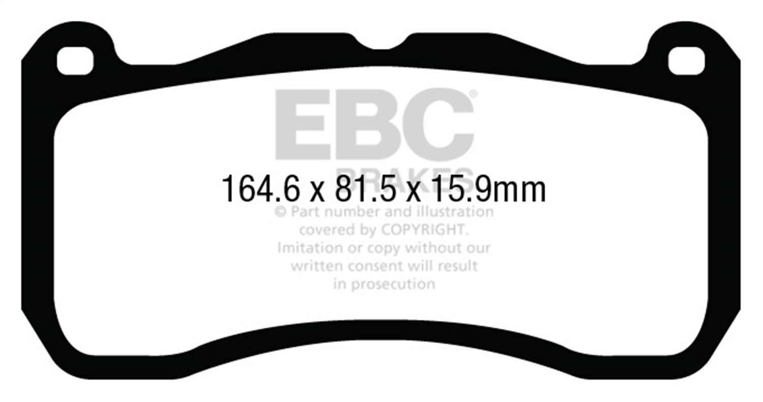 EBC DP53013NDX - 13-14 Ford Mustang GT500 Bluestuff Front Brake Pads EBC DP53013NDX - 13-14 Ford Mustang GT500 Bluestuff Front Brake Pads