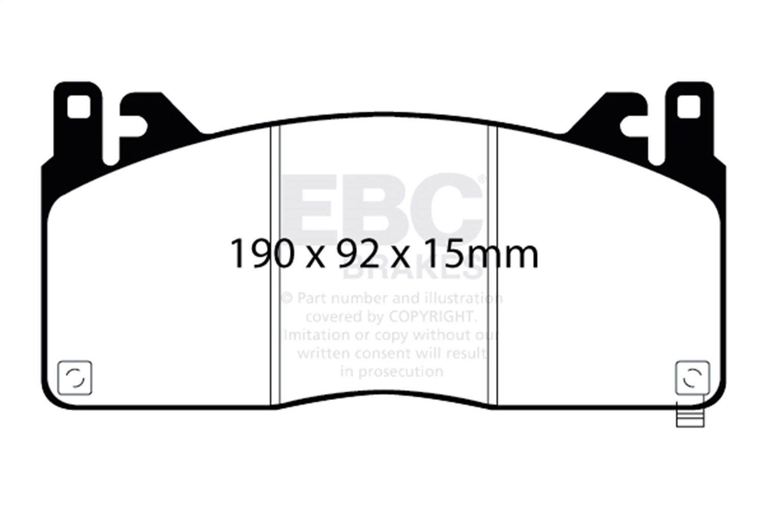 EBC DP53055NDX - 2015+ Ford Mustang GT350 Bluestuff Front Brake Pads
