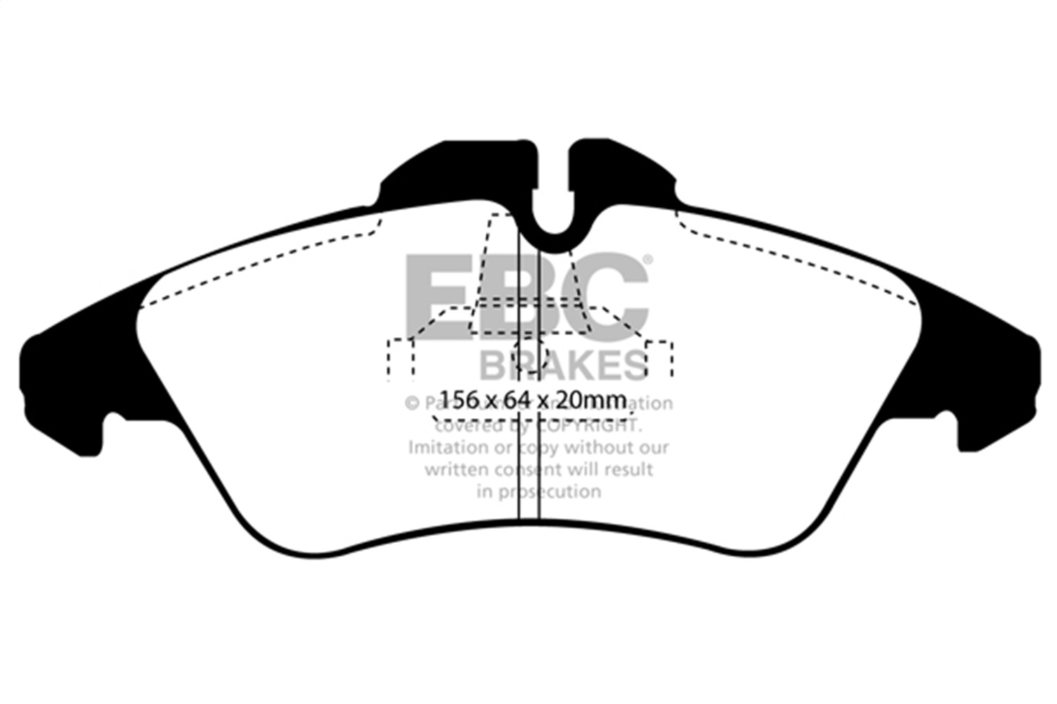EBC DP61071/2 - 6000 Series Greenstuff Truck/SUV Brakes Disc Pads EBC DP61071/2 - 6000 Series Greenstuff Truck/SUV Brakes Disc Pads