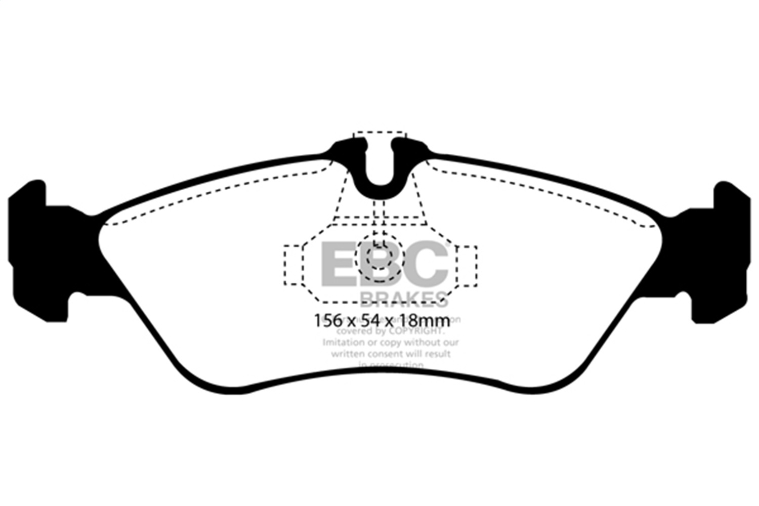 EBC DP61070 - 6000 Series Greenstuff Truck/SUV Brakes Disc Pads EBC DP61070 - 6000 Series Greenstuff Truck/SUV Brakes Disc Pads