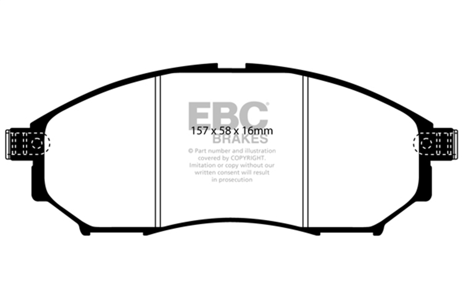 EBC DP61671 - 06-09 Infiniti FX35 3.5 Greenstuff Front Brake Pads