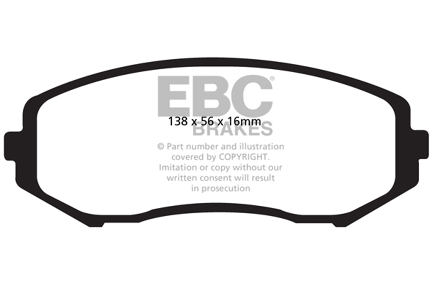 EBC DP61818 - 08+ Suzuki Grand Vitara 2.4 Greenstuff Front Brake Pads