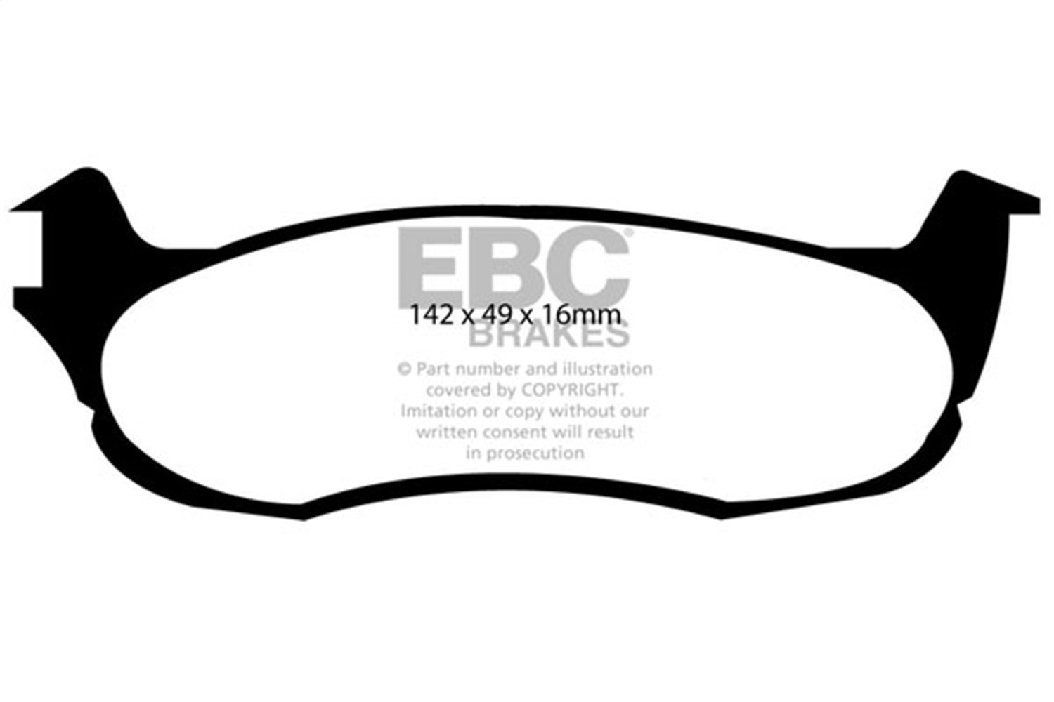 EBC DP61633 - 00-01 Ford Expedition 4.6 2WD Greenstuff Rear Brake Pads