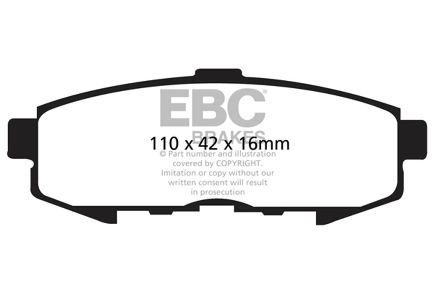 EBC DP61733 - 6000 Series Greenstuff Truck/SUV Brakes Disc Pads EBC DP61733 - 6000 Series Greenstuff Truck/SUV Brakes Disc Pads