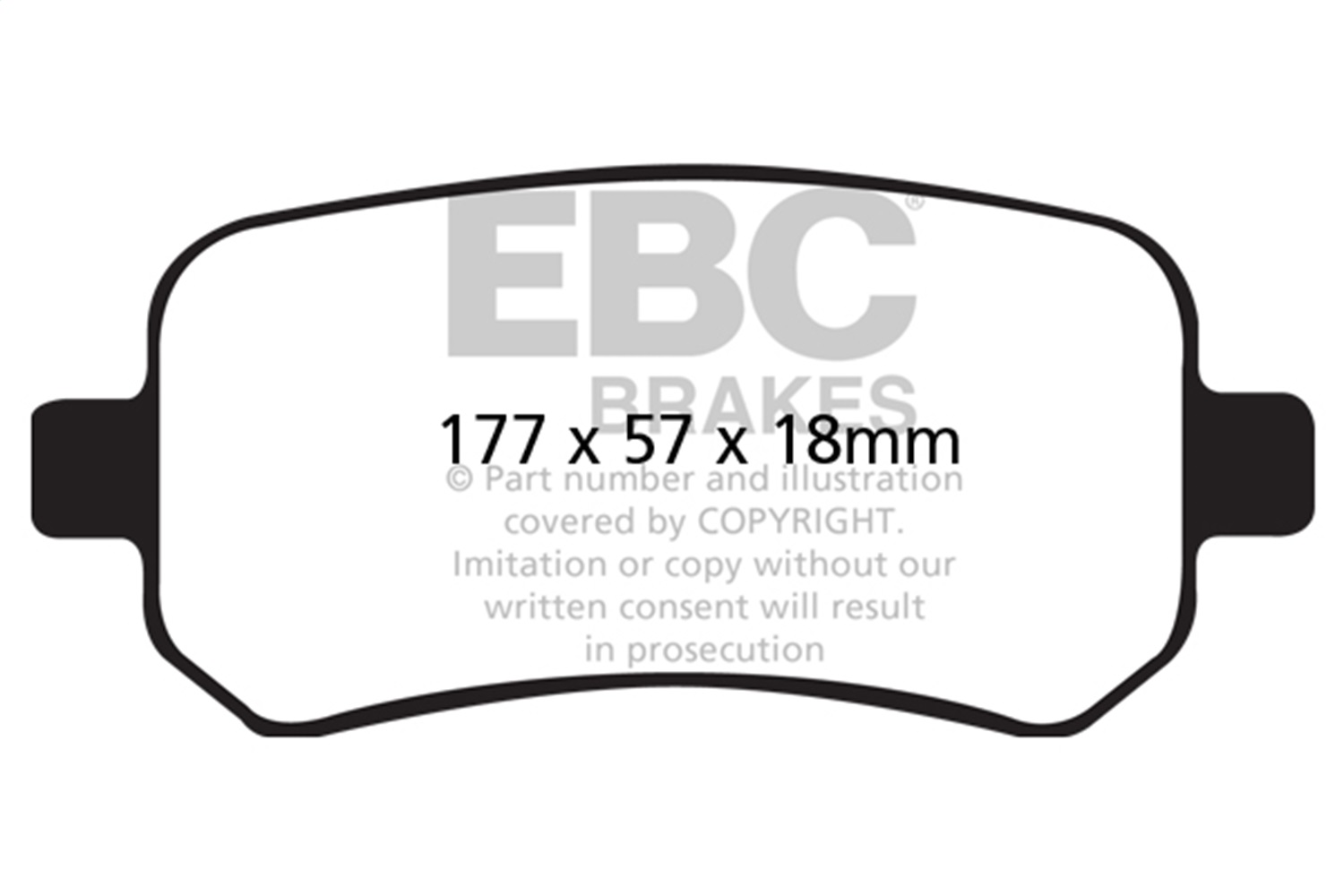 EBC DP61695 - 6000 Series Greenstuff Truck/SUV Brakes Disc Pads EBC DP61695 - 6000 Series Greenstuff Truck/SUV Brakes Disc Pads