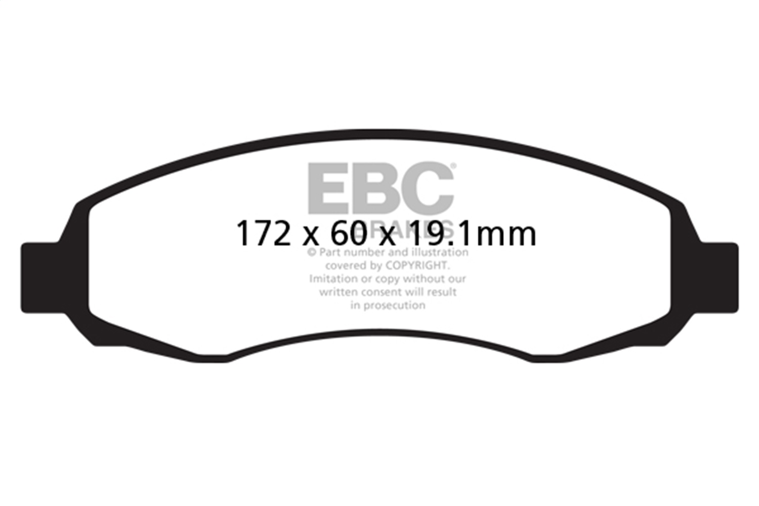 EBC DP61647 - 6000 Series Greenstuff Truck/SUV Brakes Disc Pads EBC DP61647 - 6000 Series Greenstuff Truck/SUV Brakes Disc Pads