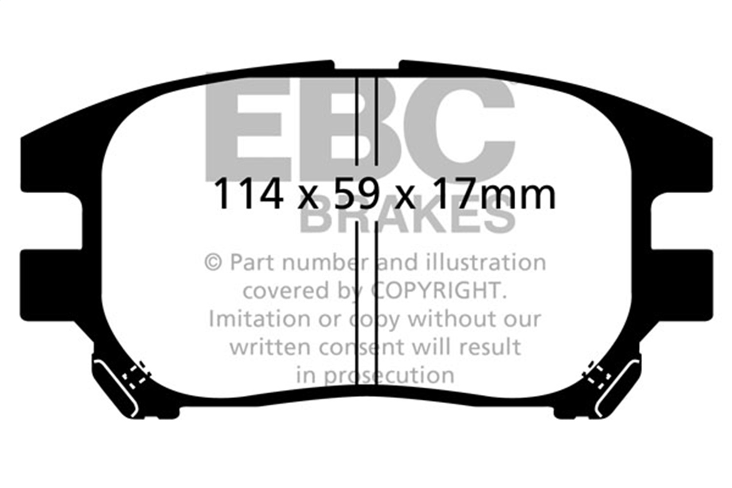 EBC DP61658 - 6000 Series Greenstuff Truck/SUV Brakes Disc Pads EBC DP61658 - 6000 Series Greenstuff Truck/SUV Brakes Disc Pads