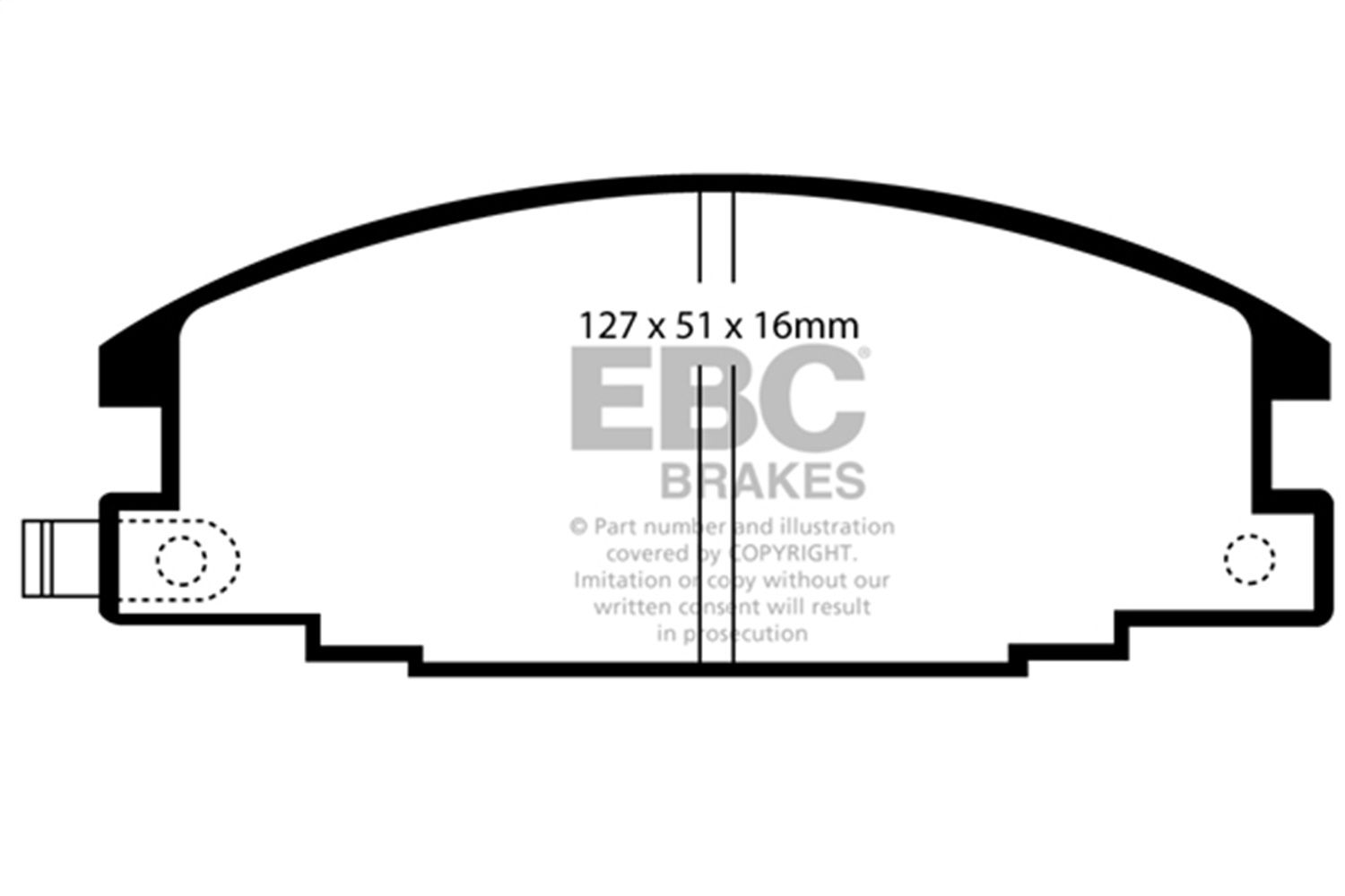 EBC DP6746 - 6000 Series Greenstuff Truck/SUV Brakes Disc Pads EBC DP6746 - 6000 Series Greenstuff Truck/SUV Brakes Disc Pads