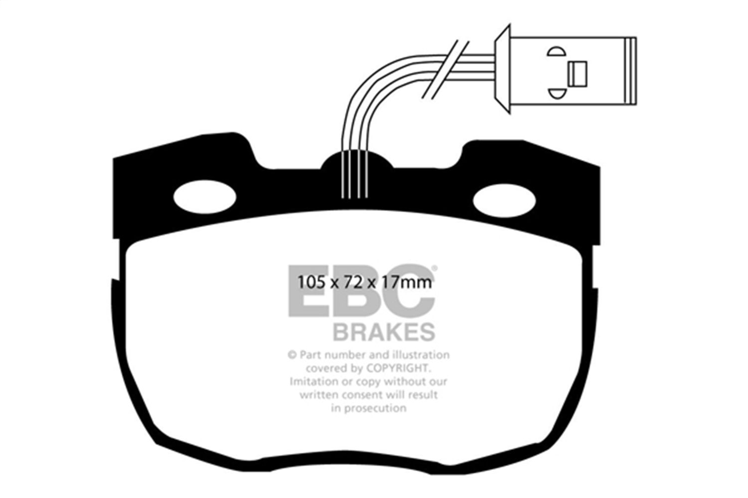 EBC DP6814 - 95-96 Land Rover Discovery (Series 1) 3.9 Greenstuff Front Brake Pads