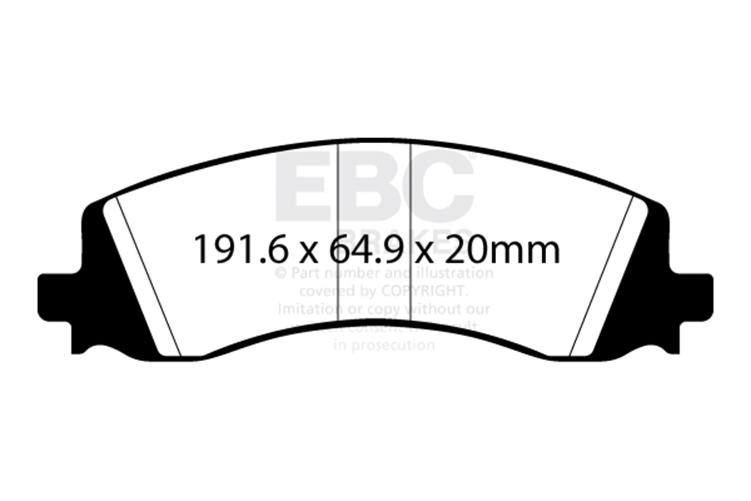 EBC DP63124 - 2020+ Ram 2500 HD 6.4L Greenstuff Rear Brake Pads EBC DP63124 - 2020+ Ram 2500 HD 6.4L Greenstuff Rear Brake Pads