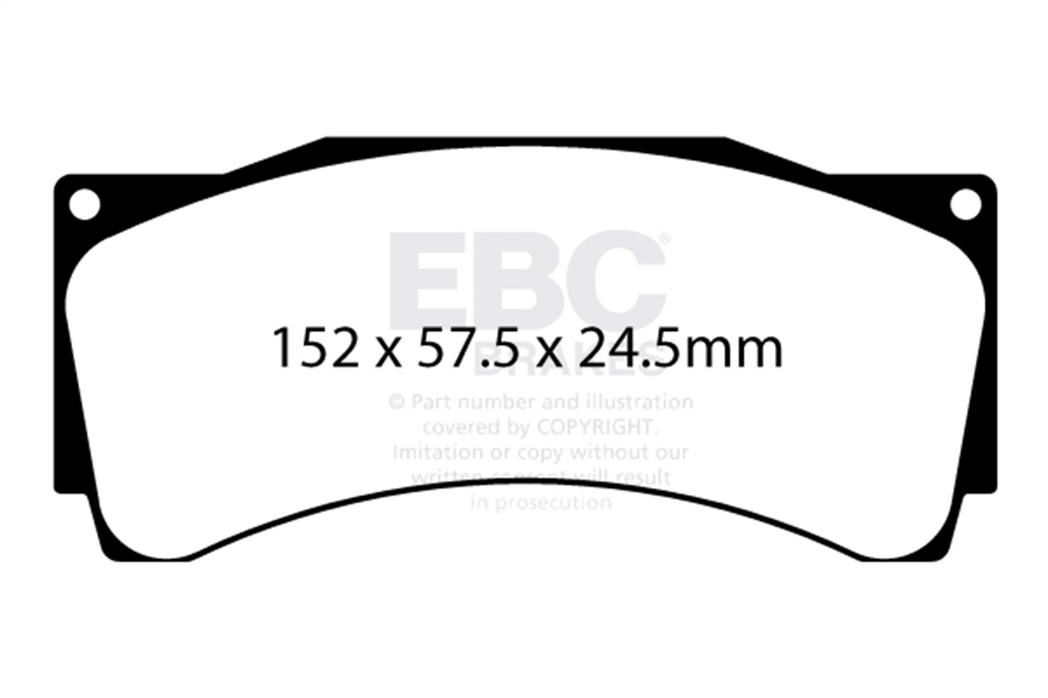 EBC DP8080RPX - Racing 16-21 Audi RS3 LMS (Race Car) 2.0 Turbo RP-X Race Front Brake Pads