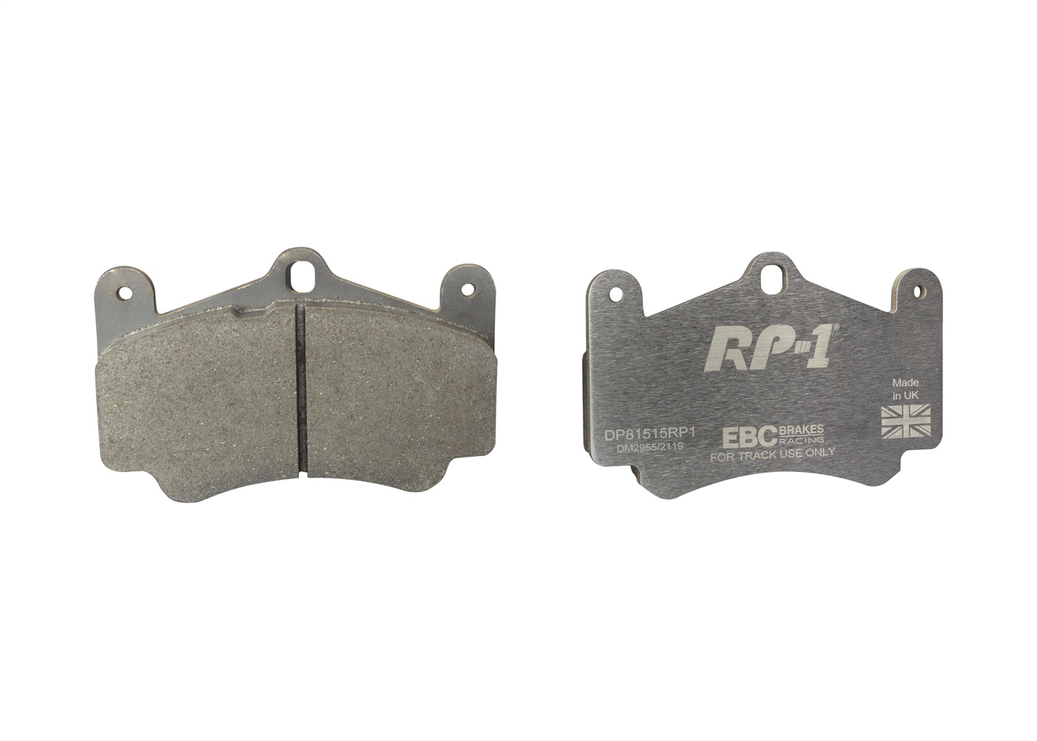 EBC DP81515RP1 - Racing 02-05 Porsche 911 (996) (Cast Iron Disc Only) RP-1 Race Front Brake Pads EBC DP81515RP1 - Racing 02-05 Porsche 911 (996) (Cast Iron Disc Only) RP-1 Race Front Brake Pads