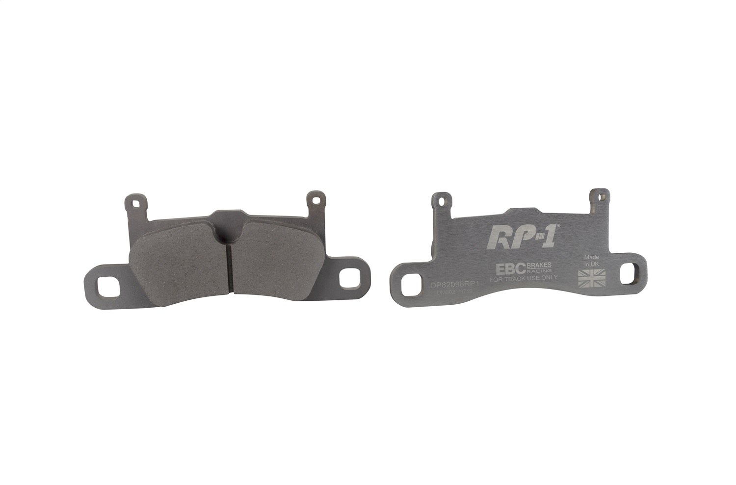 EBC DP82098RP1 - Racing 12-15 Porsche 911 (991) Carrera 3.4L (Cast Iron Rotors Only) RP-1 Race Rear Brake Pads