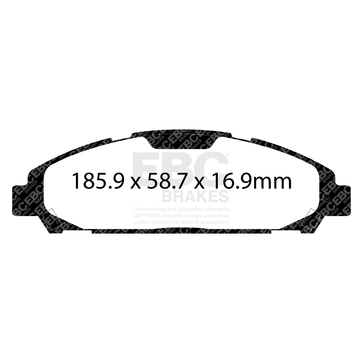 EBC DP83039RPX - Racing 15-17 Ford Mustang 3.7L (6th Gen) RP-X Race Front Brake Pads EBC DP83039RPX - Racing 15-17 Ford Mustang 3.7L (6th Gen) RP-X Race Front Brake Pads