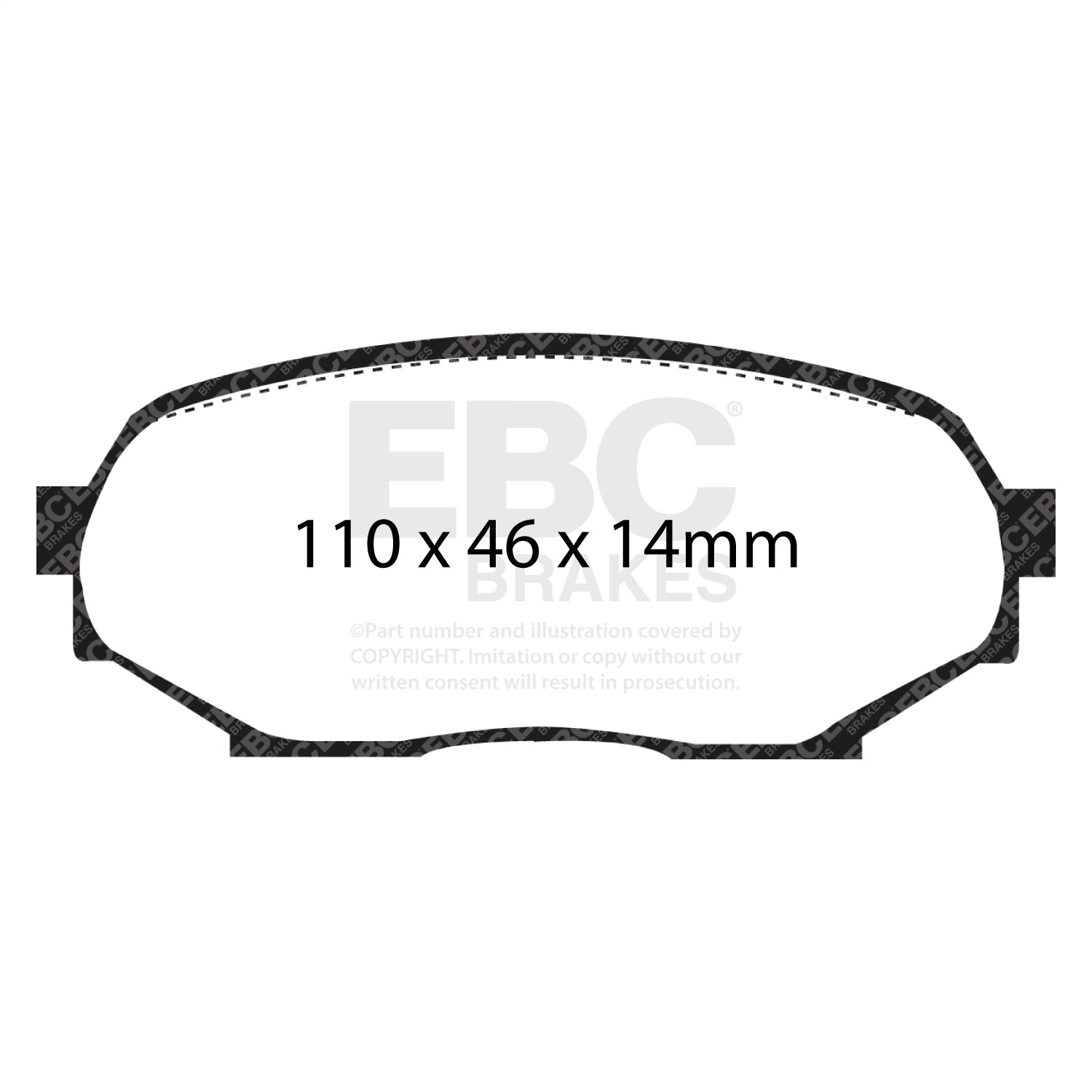 EBC DP8802RPX - 89-97 Mazda Miata 1.6L (NA) RP-X Race Front Brake Pads