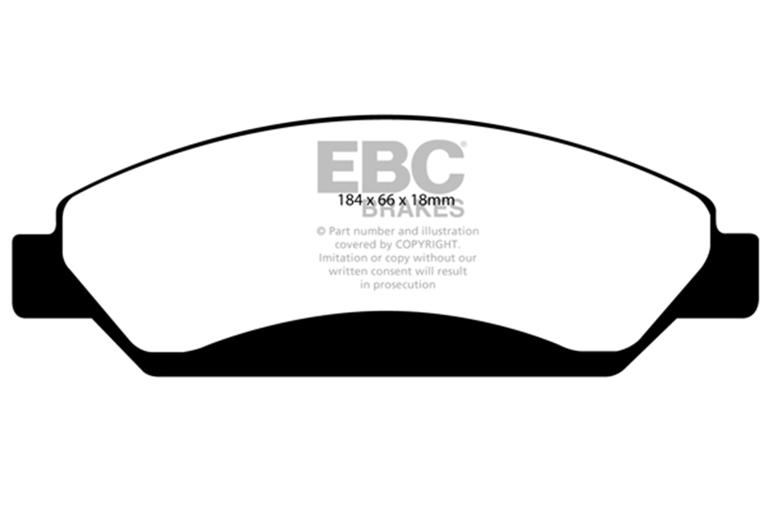 EBC ED91742 - 07 Cadillac Escalade 6.2 2WD Extra Duty Front Brake Pads EBC ED91742 - 07 Cadillac Escalade 6.2 2WD Extra Duty Front Brake Pads