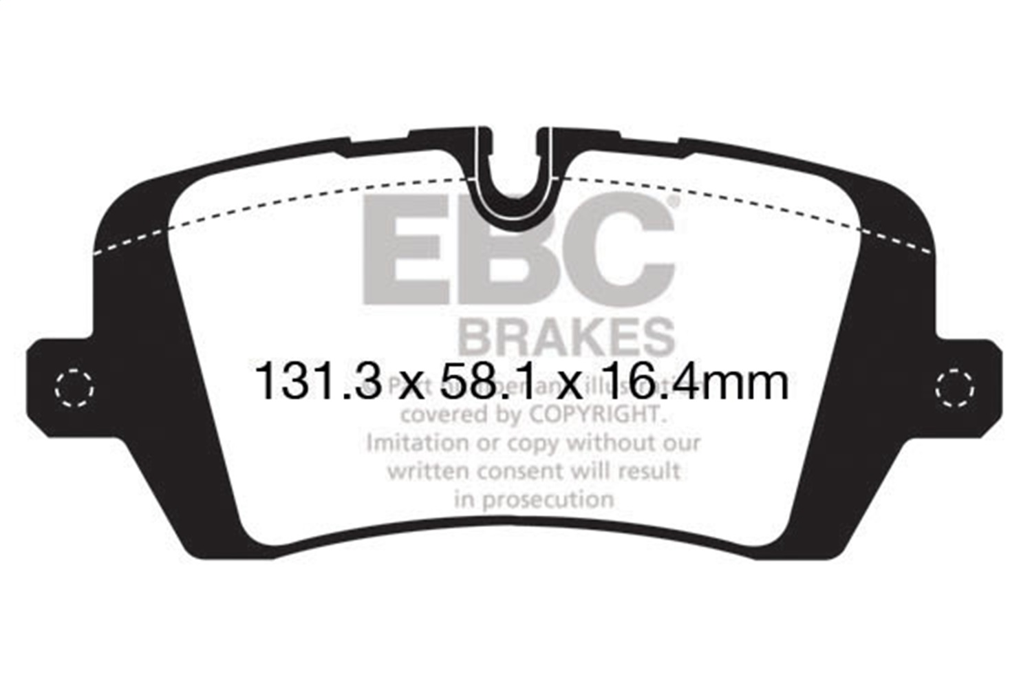 EBC ED92161 - 13+ Land Rover Range Rover 3.0 Supercharged Extra Duty Rear Brake Pads