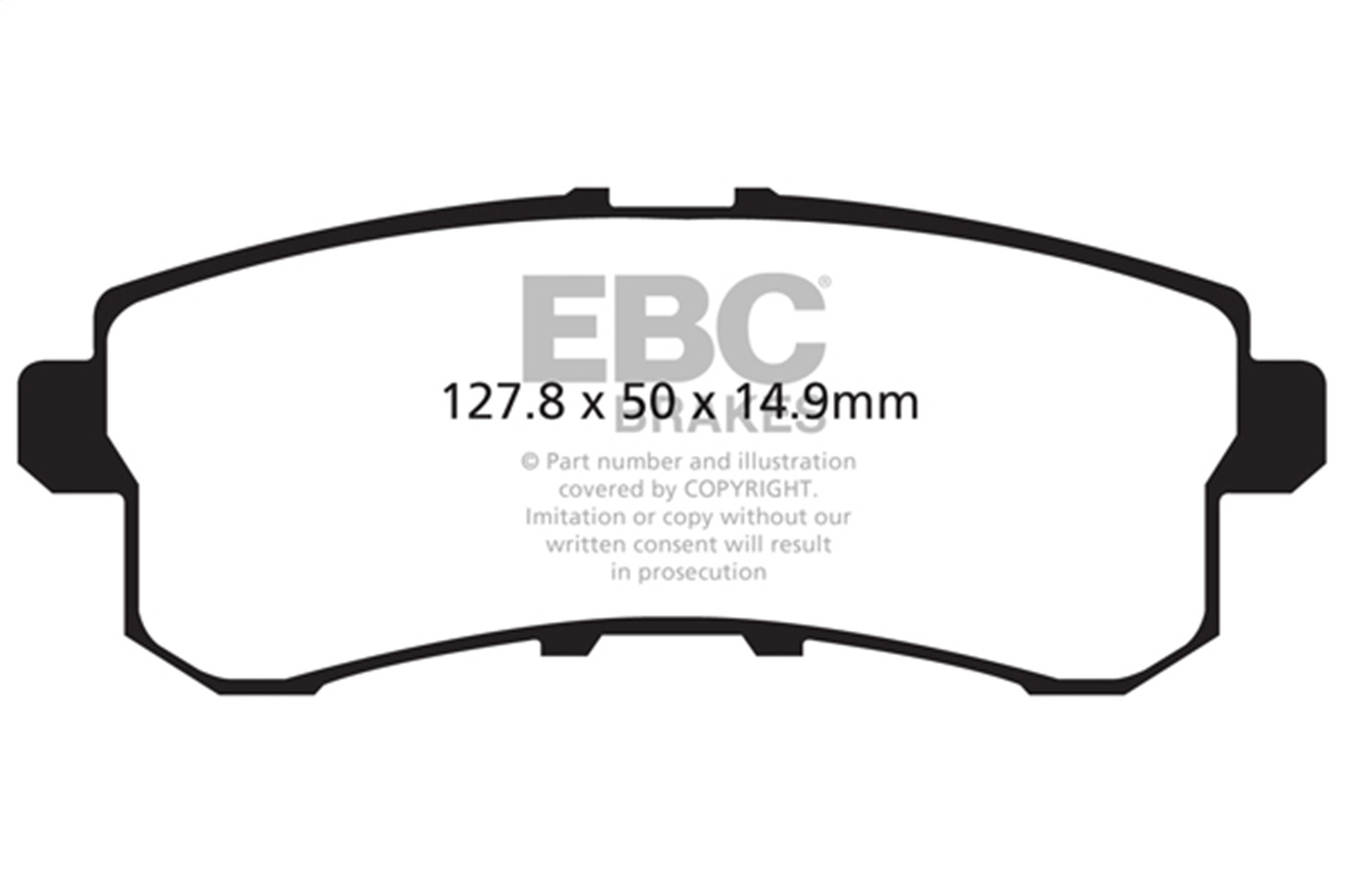 EBC ED91876 - 11-13 Infiniti QX56 5.6 Extra Duty Rear Brake Pads