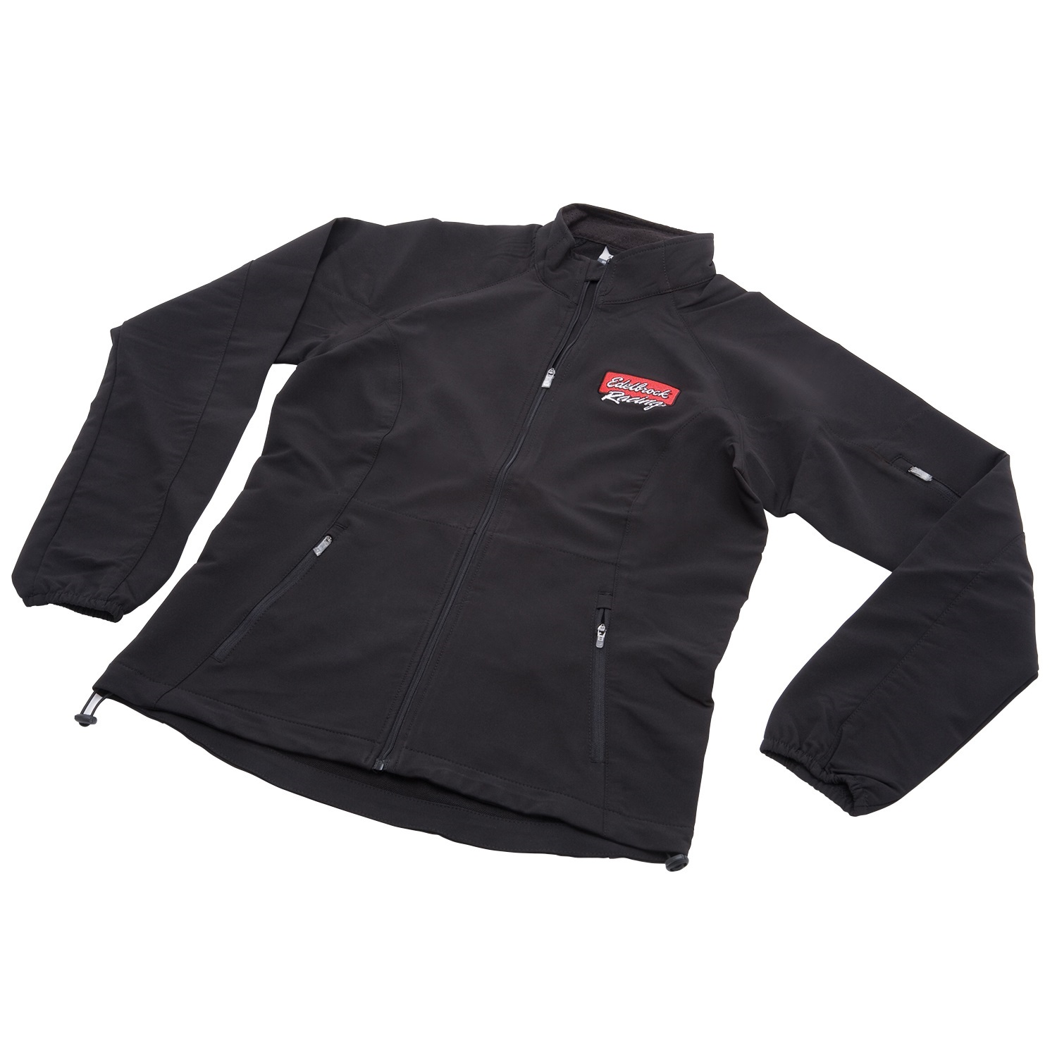 Edelbrock 98261 - The  Weather Resistant Jacket features breathable stretch fabric to help keep you protected from the elements while at the track. It also has a zippered utility pocket on the upper left arm
