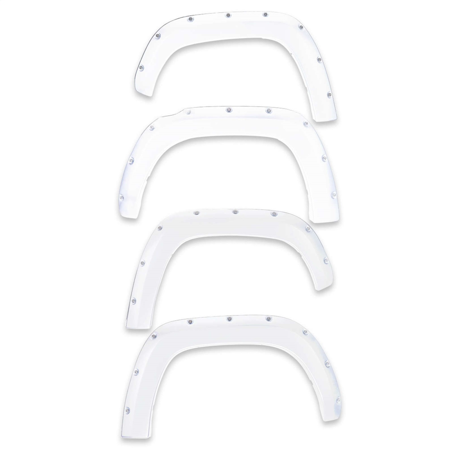 EGR 793914-Z1 - 2017 Ford Super Duty Bolt-On Look Color Match Fender Flares - Set - Oxford White