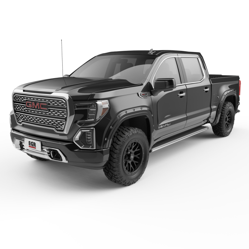 EGR 791794-GBA - 19-23 Gmc Sierra 1500 Painted To Code Traditional Bolt-On Look Fender Flares Black Set Of 4