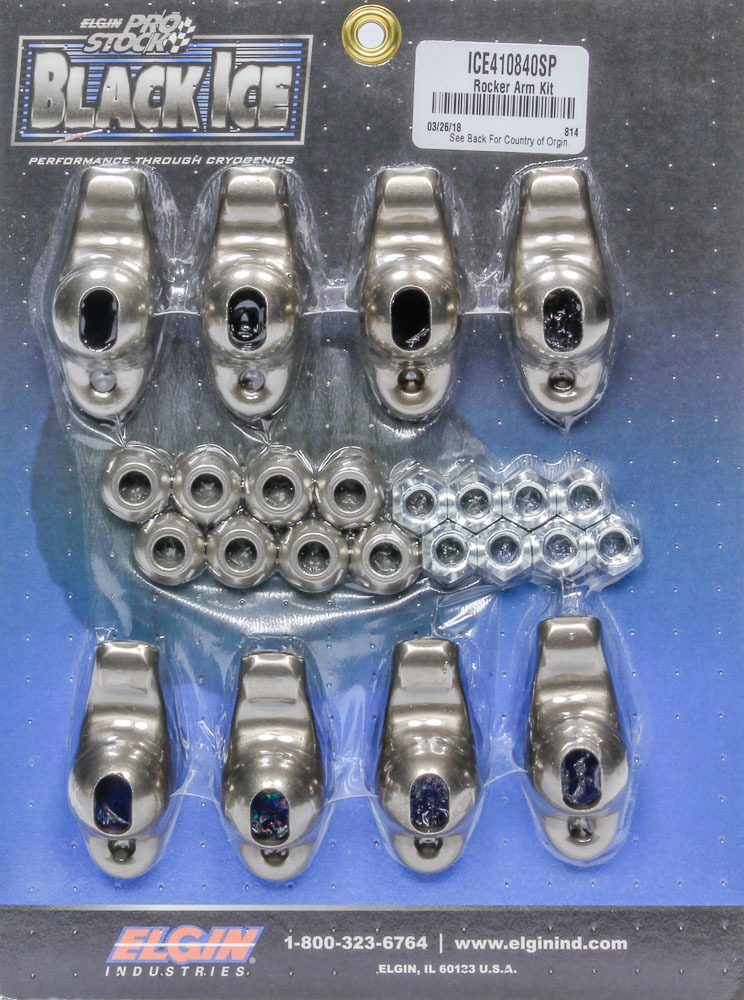Elgin ICE410840SP - SBC B/I Rocker Arm Kit 1.60 Ratio 3/8 Stud