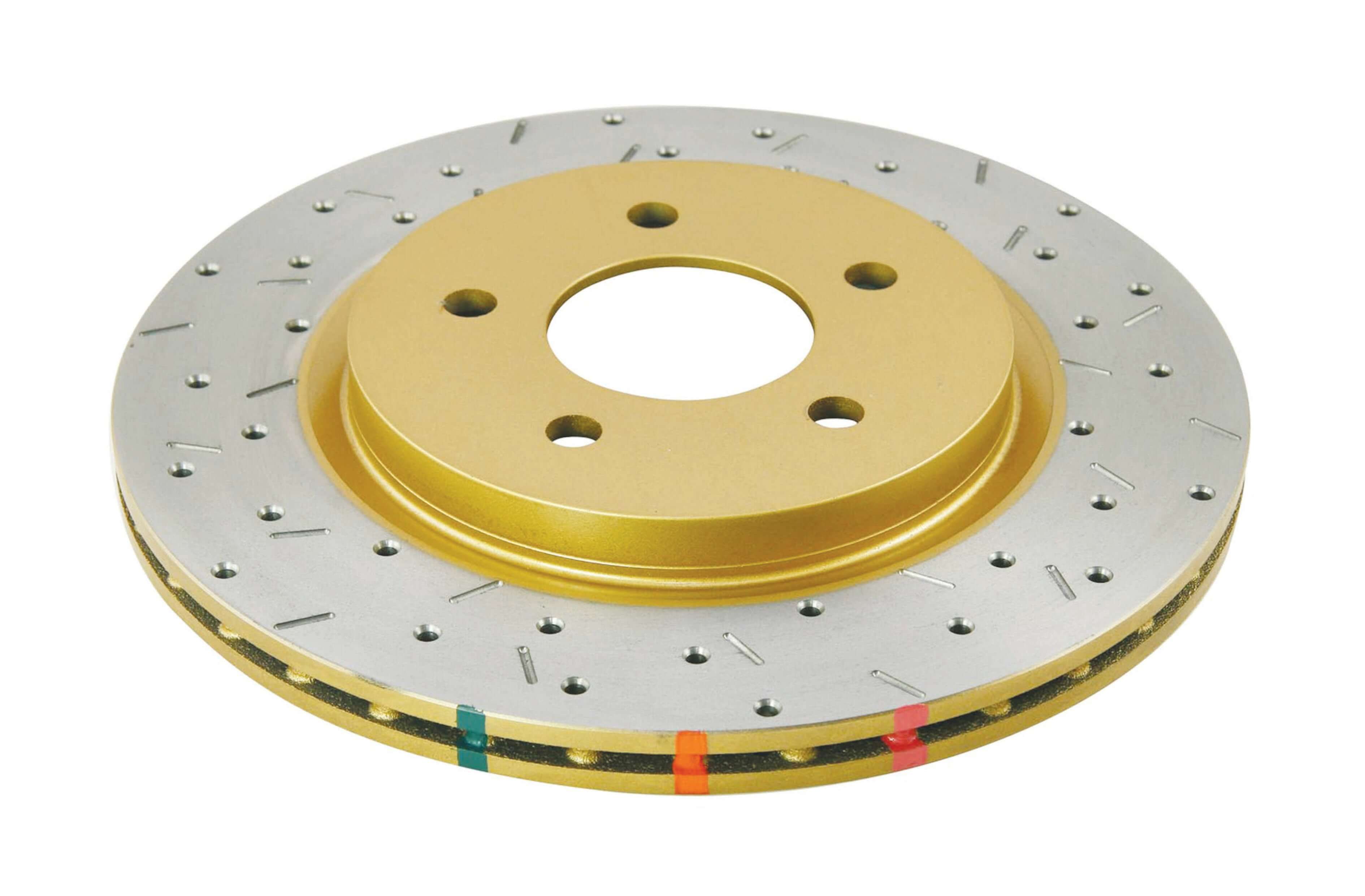 DBA DBA42114XS - 05-13 Ford Mustang GT/V6 Rear Drilled & Slotted 4000 Series Rotor w/ Gold Hat DBA DBA42114XS - 05-13 Ford Mustang GT/V6 Rear Drilled & Slotted 4000 Series Rotor w/ Gold Hat