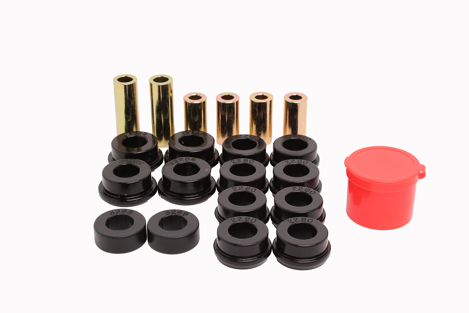 Energy Suspension 16.3106G - 94-97 Honda Accord/Odyssey Black Front Control Arm Bushing Set