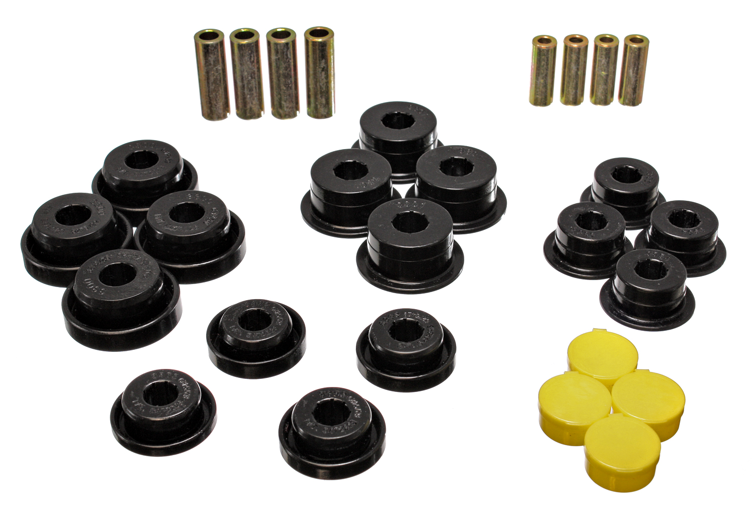 Energy Suspension 2.3106G - 97-06 Jeep Wrangler TJ/YJ Black Front Control Arm Bushings (Must reuse OEM Outer S Energy Suspension 2.3106G - 97-06 Jeep Wrangler TJ/YJ Black Front Control Arm Bushings (Must reuse OEM Outer S