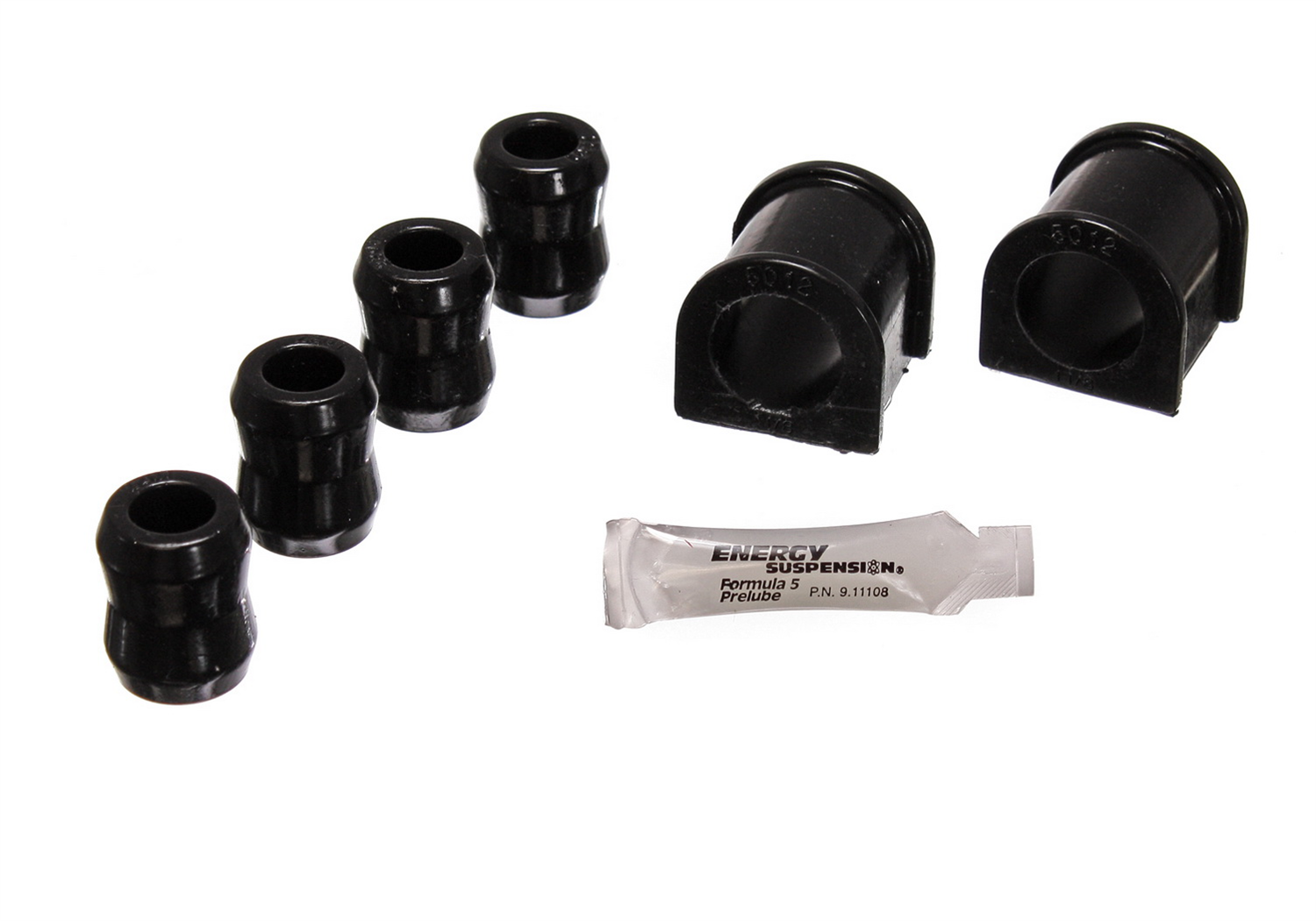 Energy Suspension 2.5107G - 87-96 Jeep Wrangler YJ Blk Frt 1-1/8in Sway Bar Bushing Set w/End Link Bushings