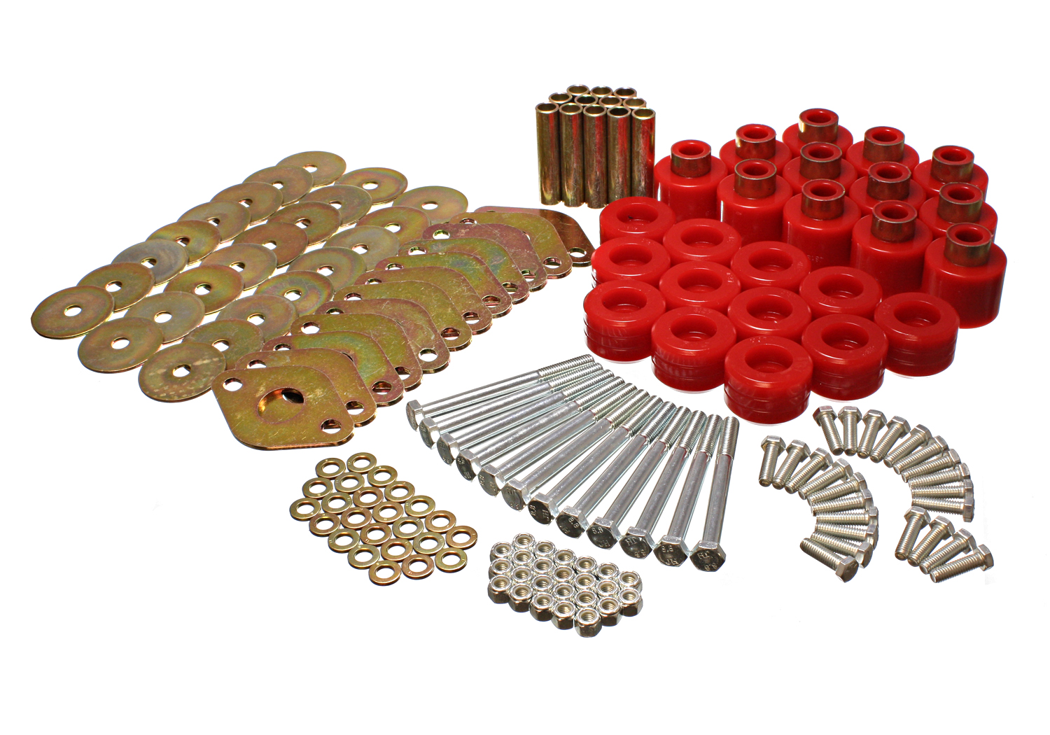 Energy Suspension 2.4110R - Body Mount Set 1in Lift W/Hardware  - Red