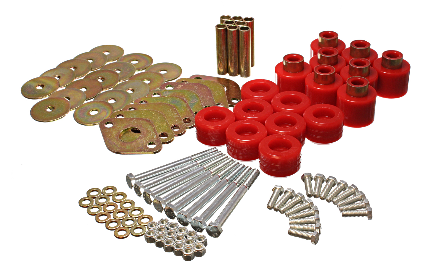 Energy Suspension 2.4112R - Body Mount Set 1in Lift W/Hardware  - Red