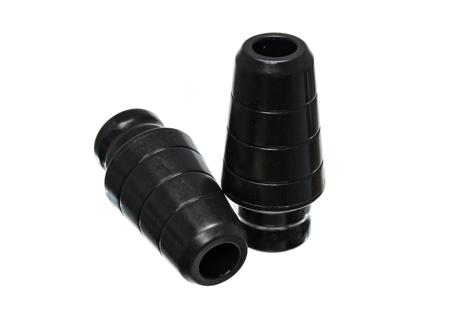 Energy Suspension 2.9102G - 97-06 Jeep Wrangler TJ with 1 3/4 in lift Black Front Bump Stop Set (Set of 2)