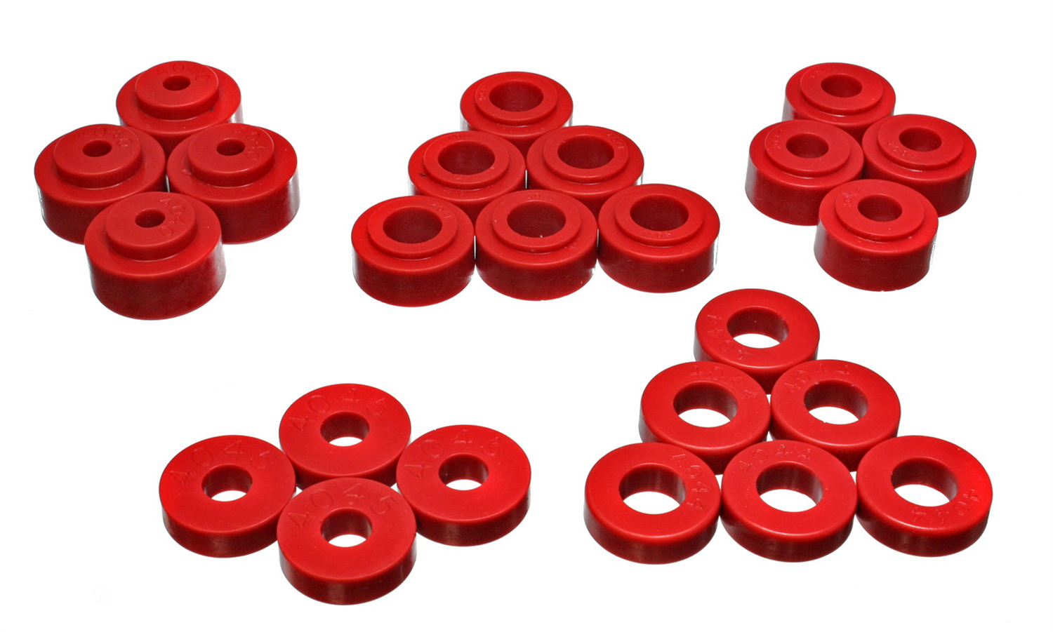 Energy Suspension 3.4113R - Gm Body Mount Set - Red Energy Suspension 3.4113R - Gm Body Mount Set - Red