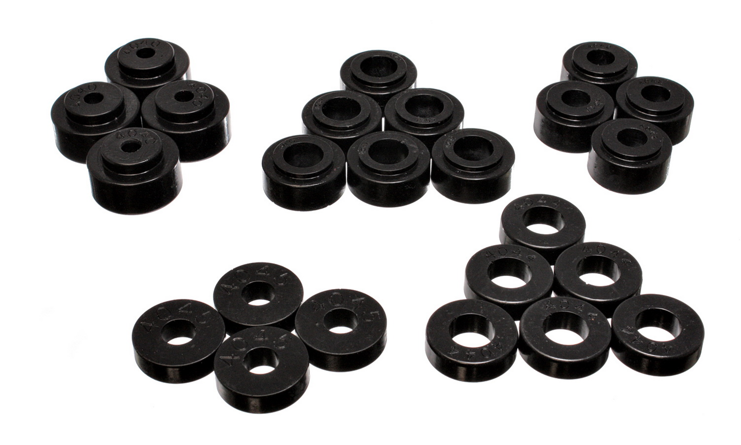 Energy Suspension 3.4113G - 68-72 Chevrolet Chevelle/Monte Carlo/Malibu/Laguna/El Camino Black Body Mount Set Energy Suspension 3.4113G - 68-72 Chevrolet Chevelle/Monte Carlo/Malibu/Laguna/El Camino Black Body Mount Set